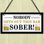 3 Pieces Funny Alcohol Hanging Bar Signs Plaque For Home Bar