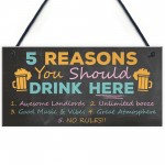 3 Pieces Funny Alcohol Hanging Bar Signs Plaque For Home Bar