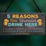 3 Pieces Funny Alcohol Hanging Bar Signs Plaque For Home Bar