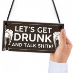 Funny PACK OF 3 Alcohol Signs For Home Garden Bar Man Cave