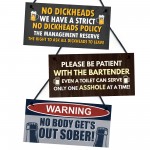 Bar Signs Accessories 3pcs Bundle Funny Signs For Home Garden