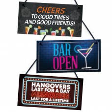 Funny Bar Alcohol Signs Gift For Friend Home Garden Bar Man Cave
