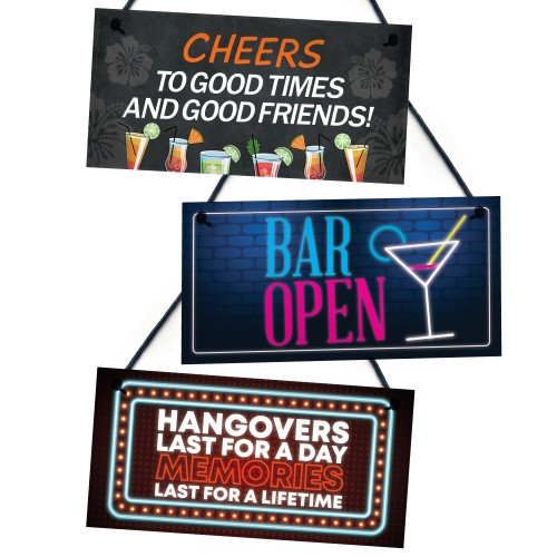 Funny Bar Alcohol Signs Gift For Friend Home Garden Bar Man Cave