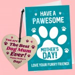 Funny Mothers Day Card From Dog Novelty Mother's Day Card