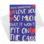 Anniversary Cards For Wife Husband Boyfriend Girlfriend Couple