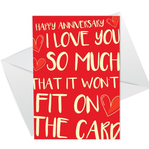 Anniversary Cards For Him Her Love You So Much Card For Husband