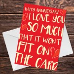 Anniversary Cards For Him Her Love You So Much Card For Husband
