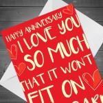 Anniversary Cards For Him Her Love You So Much Card For Husband