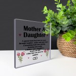 Mother Daughter Gifts Acrylic Block Gift For Birthday