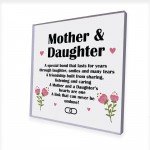 Mother Daughter Gifts Acrylic Block Gift For Birthday