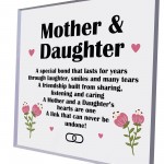 Mother Daughter Gifts Acrylic Block Gift For Birthday