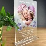 Mothers Day Personalised Photo Plaque Custom Gift For Mum