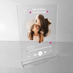 Mother and Daughter Personalised Song Plaque Gift Mum Daughter