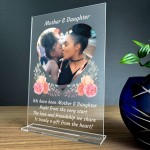 Mother And Daughter Personalised Photo Plaque Mum Birthday