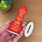 Funny Birthday Gift For Men Women Wood Plaque Husband Boyfriend