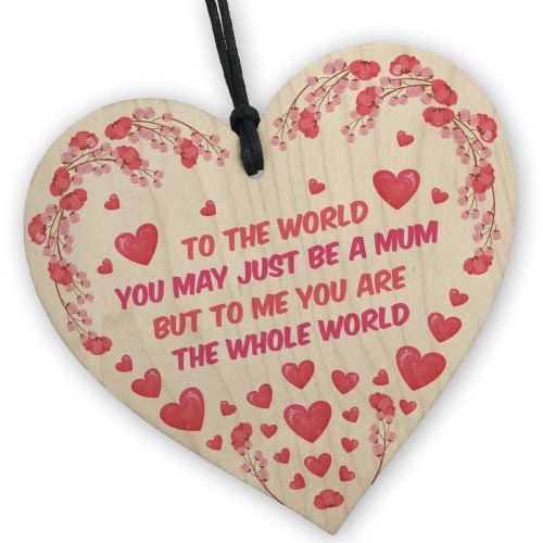 Mum Gifts Wooden Heart Birthday Mothers Day Gifts For Mum