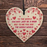 Mum Gifts Wooden Heart Birthday Mothers Day Gifts For Mum