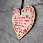 Mum Gifts Wooden Heart Birthday Mothers Day Gifts For Mum