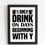 Funny Bar Signs FRAMED Print Bar Signs For Home Bar Man Cave