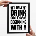 Funny Bar Signs FRAMED Print Bar Signs For Home Bar Man Cave