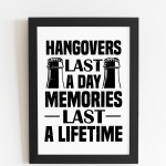 Funny Alcohol Sign Bar Signs For Home Man Cave FRAMED Print
