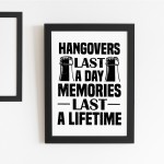 Funny Alcohol Sign Bar Signs For Home Man Cave FRAMED Print