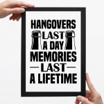 Funny Alcohol Sign Bar Signs For Home Man Cave FRAMED Print
