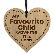 Favourite Child Gift Novelty Keepsake For Mum Or Dad