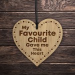 Favourite Child Gift Novelty Keepsake For Mum Or Dad