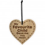 Favourite Child Gift Novelty Keepsake For Mum Or Dad