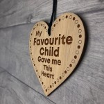 Favourite Child Gift Novelty Keepsake For Mum Or Dad