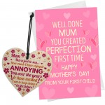 Funny Mothers Day Card From Daughter Novelty Card And Heart