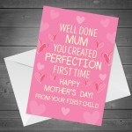 Funny Mothers Day Card From Daughter Novelty Card And Heart
