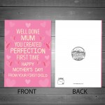 Funny Mothers Day Card From Daughter Novelty Card And Heart