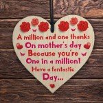 Mum Keepsake Gift For Mothers Day Wooden Heart Gift For Mum