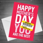 Mothers Day Card Funny Mum Card Nan Card Auntie Card Reduced