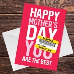 Mothers Day Card Funny Mum Card Nan Card Auntie Card Reduced