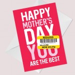 Mothers Day Card Funny Mum Card Nan Card Auntie Card Reduced