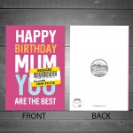 Mum Birthday Cards Funny Birthday Card Funny Card Birthday Card