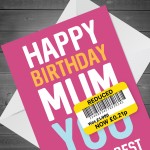 Mum Birthday Cards Funny Birthday Card Funny Card Birthday Card