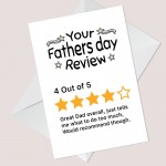 Dad Fathers Day Card Funny Fathers Day Card Review Card