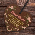 You Mean The World To Me Mothers Day Birthday Gift For Mum Heart