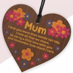 Beautiful Gift For Mum For Mothers Day Birthday Wooden Heart