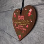 Mum Heart Birthday Mothers Day Gift For Mum Mummy Novelty