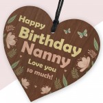 Birthday Gifts For Nanny Wooden Hanging Heart Nanny Gifts