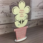 Thank You For Everything Mum Gift For Mothers Day Wood Flower