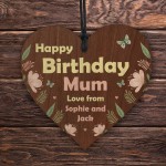Personalised Birthday Gifts For Mum Wooden Heart Mum Gifts