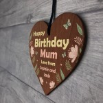 Personalised Birthday Gifts For Mum Wooden Heart Mum Gifts