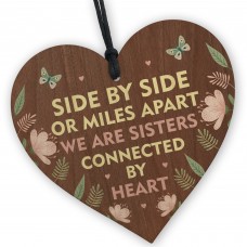 Novelty Gift For SIster Birthday Thank You Gift Wooden Heart