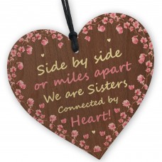 Sister Wooden Heart Thank You Gifts For Her Sister Best Friend